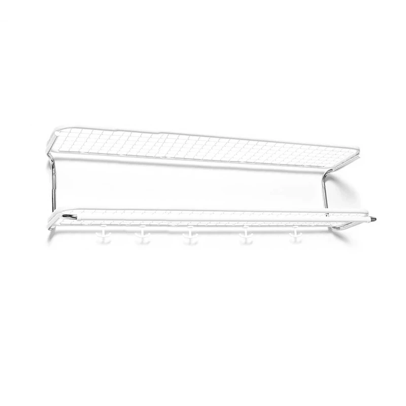 Classic 650 Hat Rack 120 cm, White/Chrome