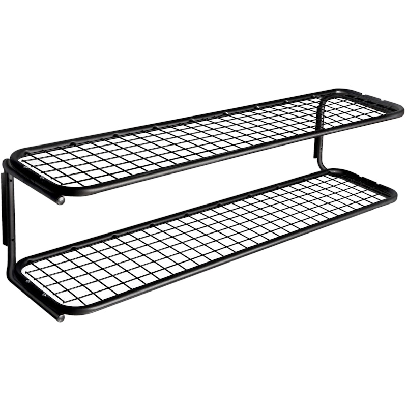 Classic 651S Shoe Rack Double Black / Black, 60 cm