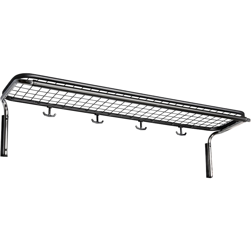 Classic 651 Hat Rack Simple Black / Chrome, 100 cm