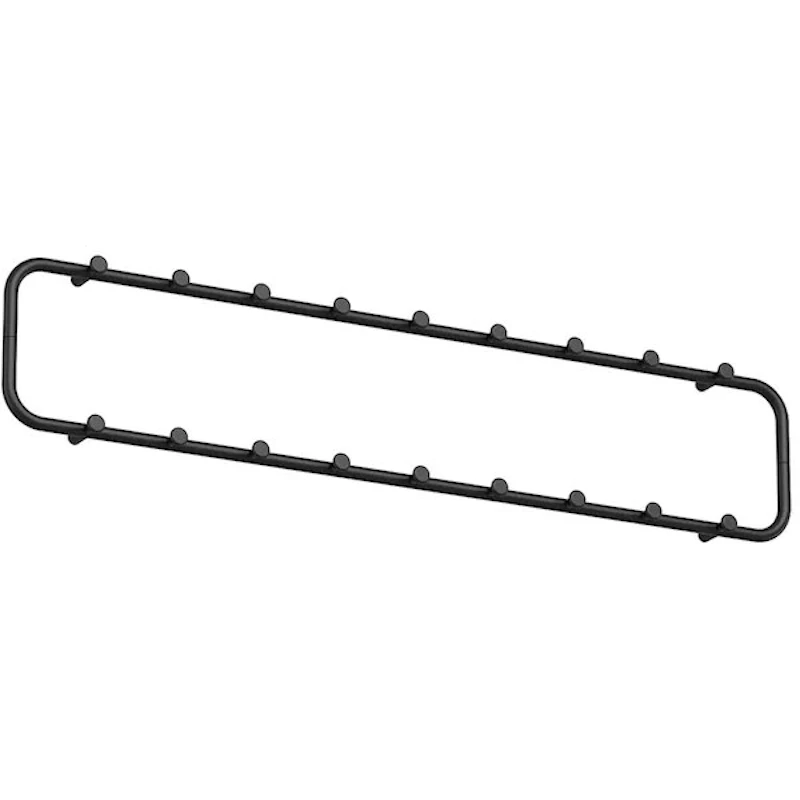 Classic Coat Rack Black 100 cm