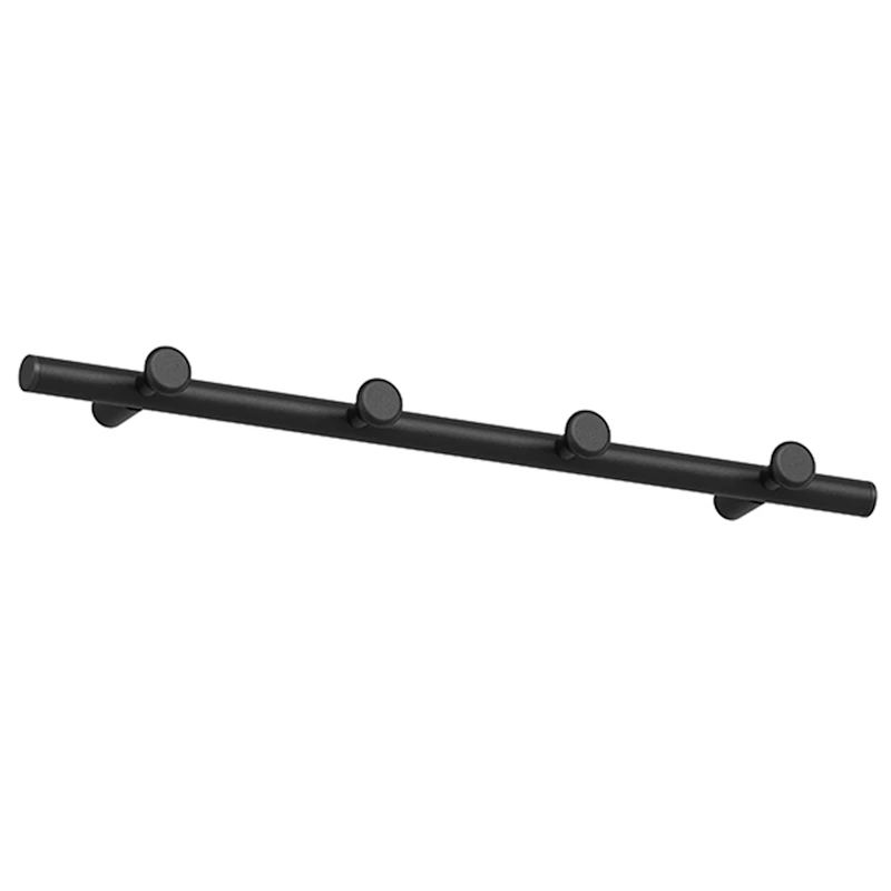 Classic Hook Rail Black 100 cm