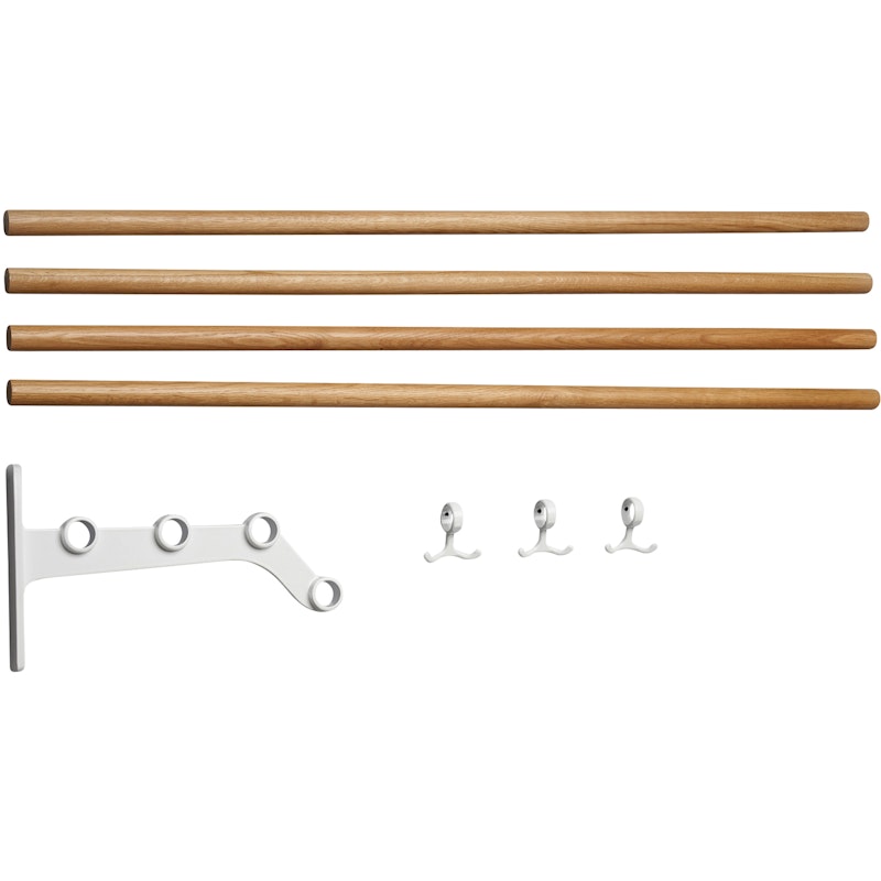 Nostalgi 291 Extension Part For Hat Rack, White / Oak