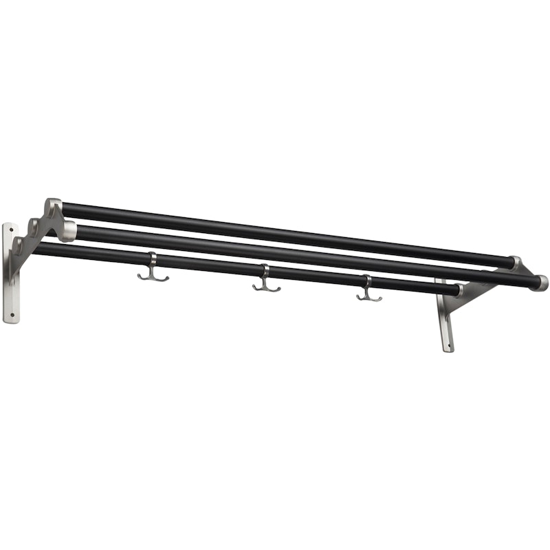 Nostalgi 291 Hat Rack 100 cm, Aluminium / Black