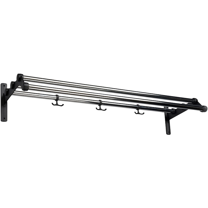 Nostalgi 291 Hat Rack 100 cm, Black / Chrome