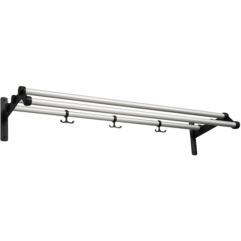 Nostalgi 291 Hat Rack 100 cm, Black / Aluminium