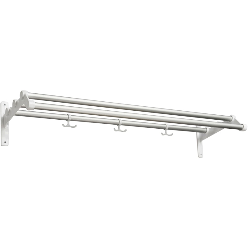 Nostalgi 291 Hat Rack 100 cm, White / Aluminium