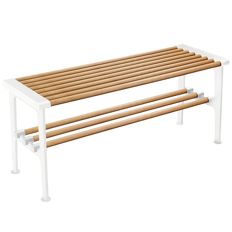 Nostalgi Bench 100 cm, Oak / White