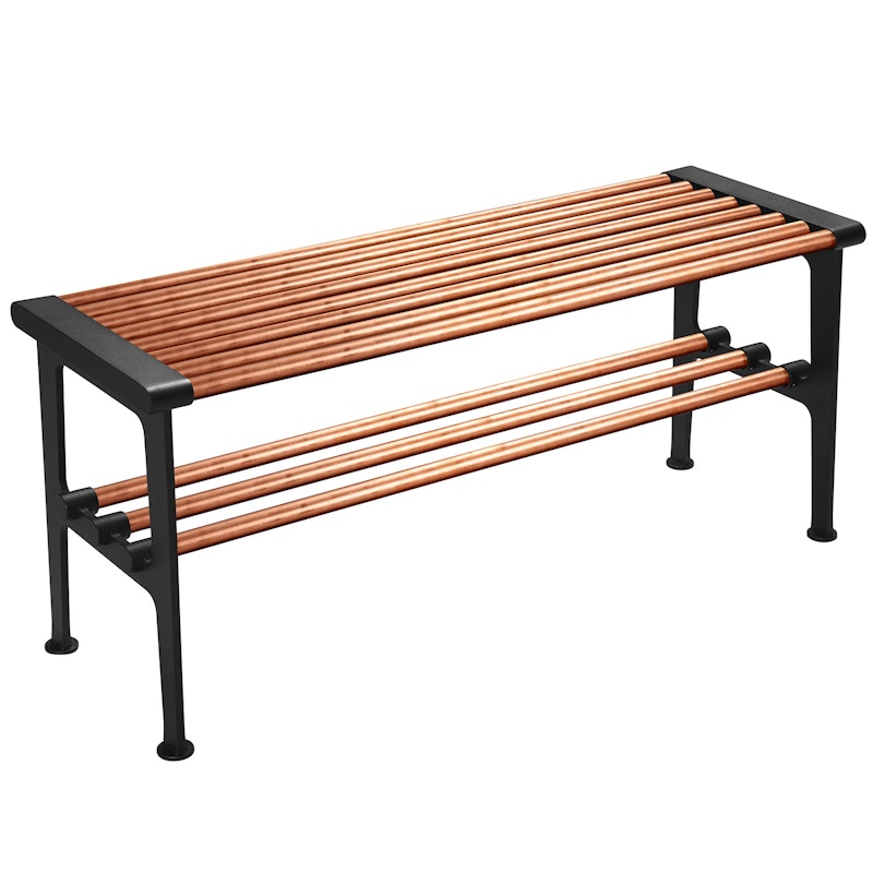 Nostalgi Bench 100 cm, Copper / Black