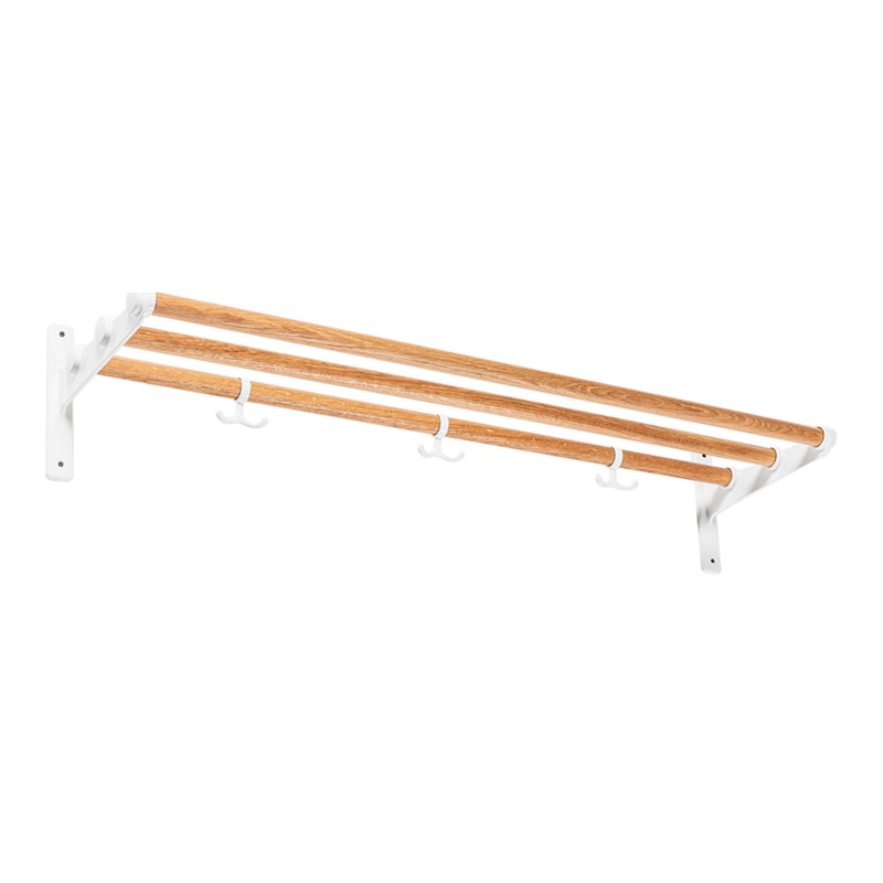 Nostalgi Hat Rack / Shoe Rack 100 cm, White / Oak