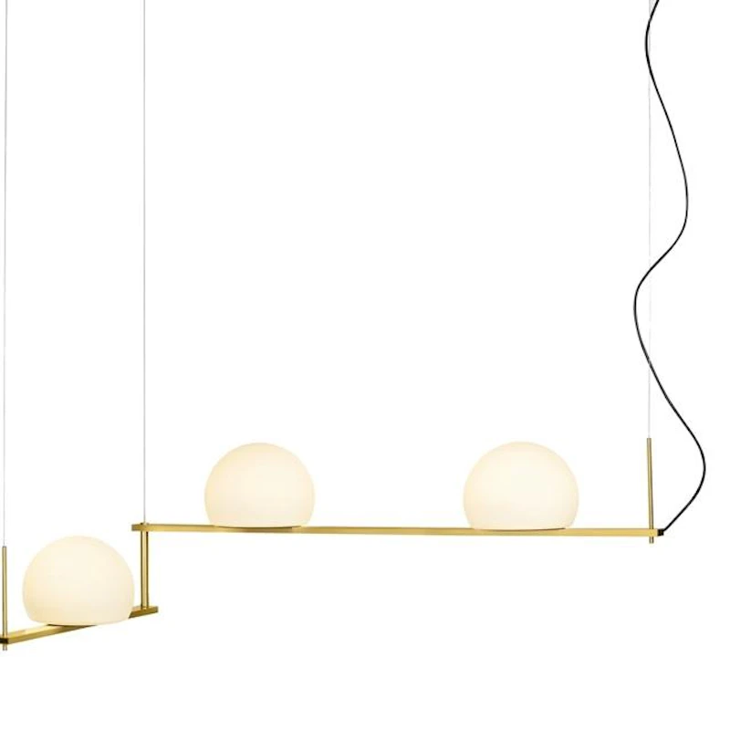 Circ Pendant Satin Gold/Black