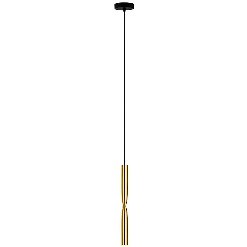 Flow T-3735S Pendant, Satin Gold / Black