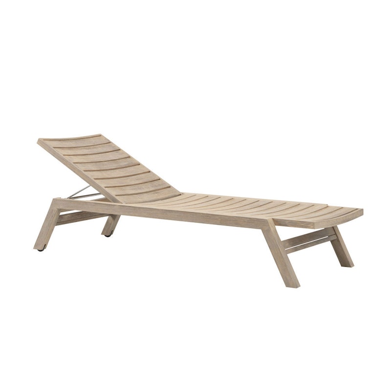 Costes Sunbed, Pickled Teak