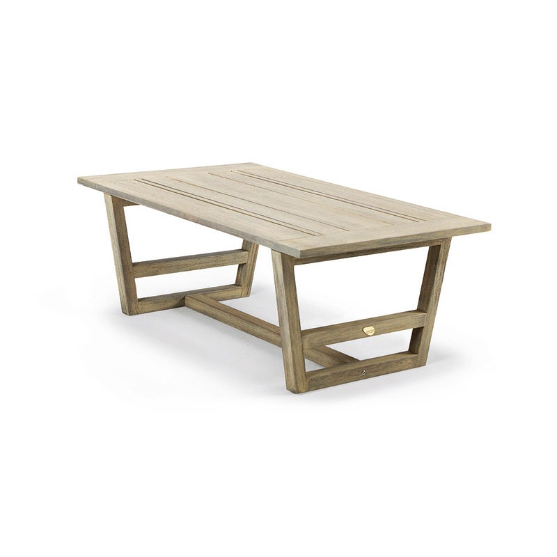 Costes Coffee Table 120x80 cm, Pickled Teak