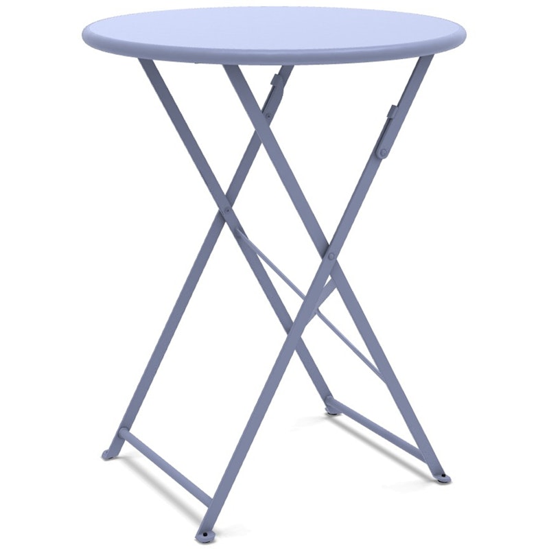 Flower Foldable Table Ø60 cm, Plumbago Blue