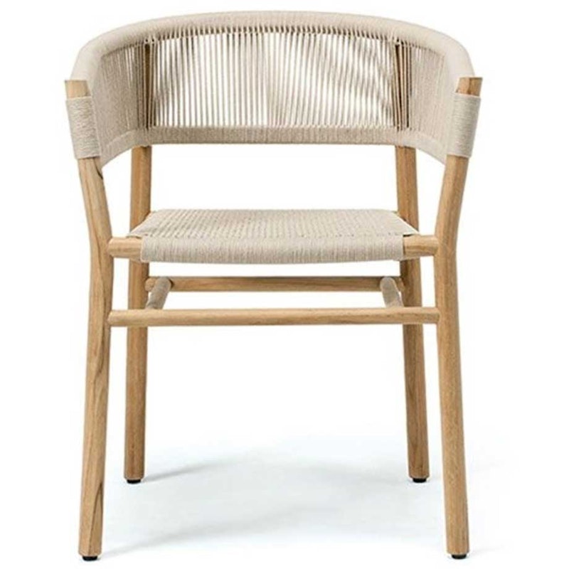 Kilt Dining Armchair, Teak / Sand