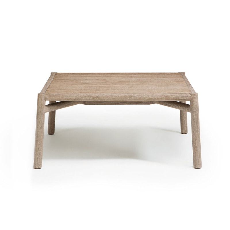 Kilt Square Coffee Table 65x65 cm, Pickled Teak