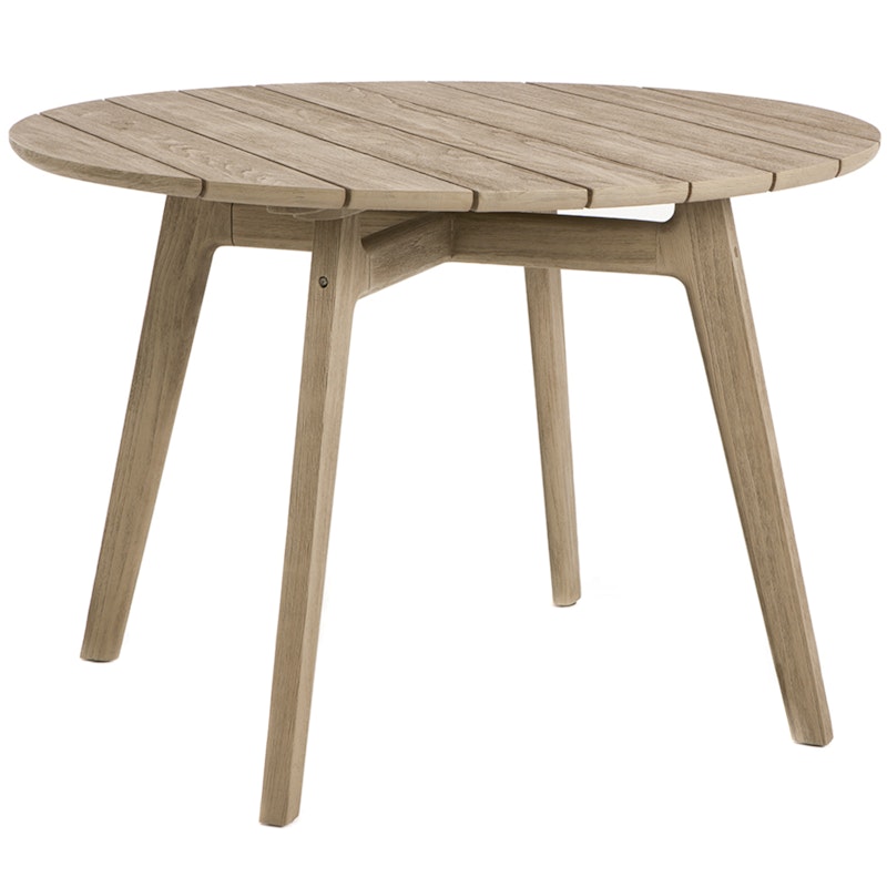 Knit Dining Table Teak, Ø110 cm