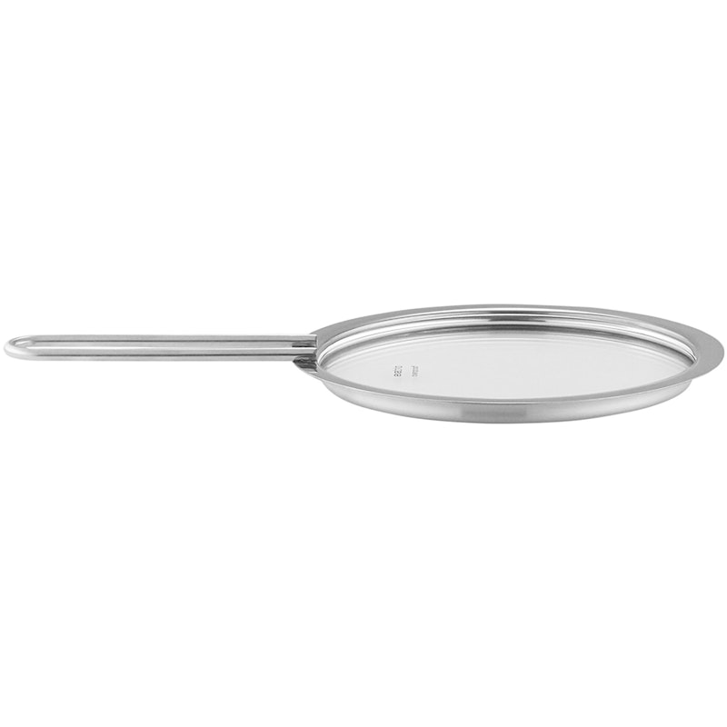 Glass Lid Brushed Steel, 13 cm