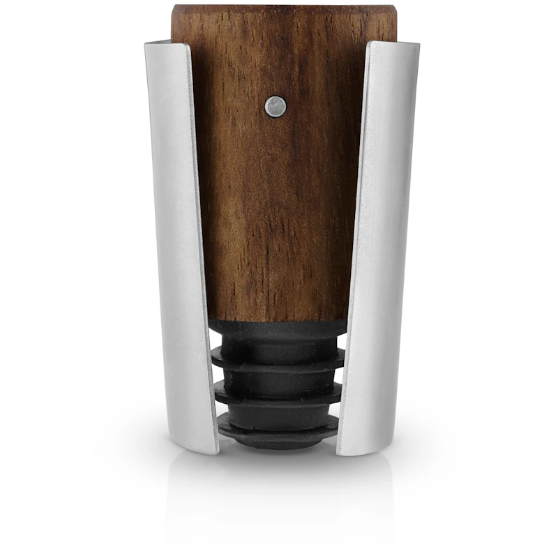 Liquid Lounge Champagne Stopper, Walnut