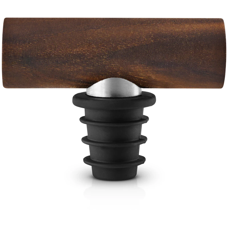 Liquid Lounge Wine Stopper, Walnut