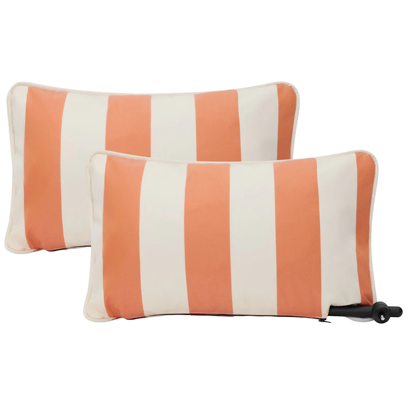 Paletti Armrest Set, Orange / Creme