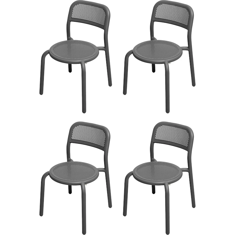 Toní Chair 4-pack, Anthracite