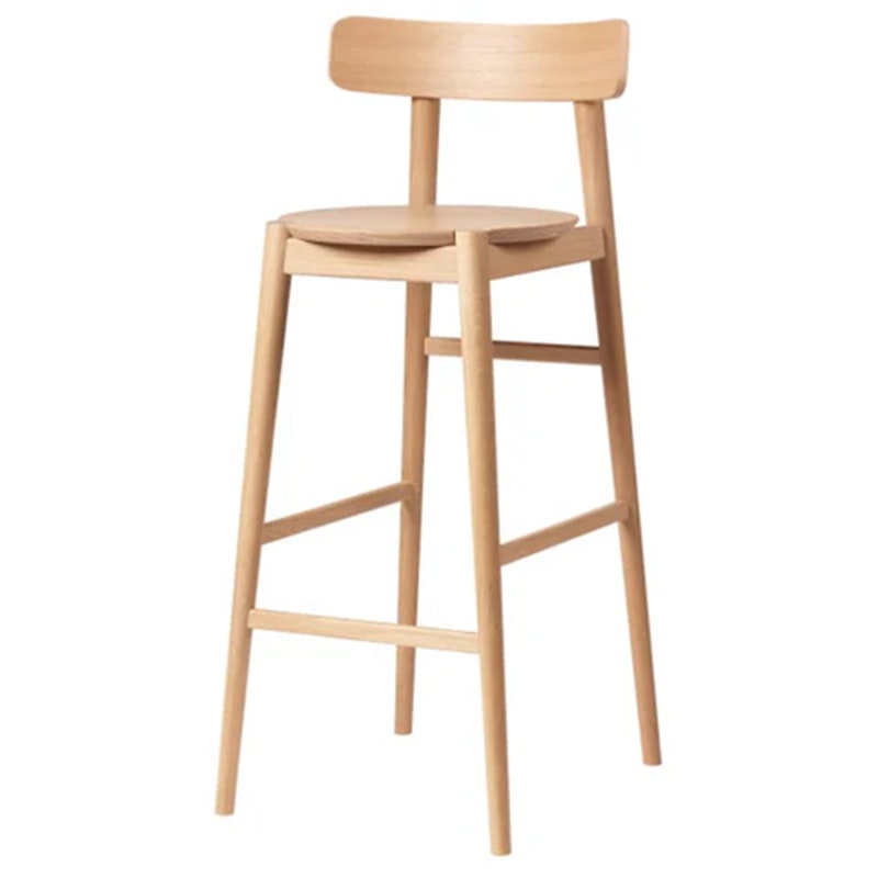 J184 Øst Bar Stool Oak, 75 cm