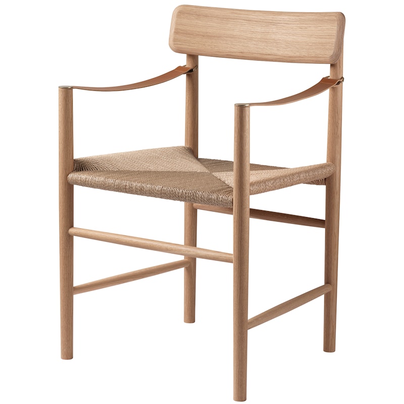 J186 Hesbjerg Armchair, Oak / Paper String