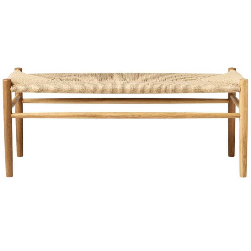 J83B Bench, Lacquered Oak