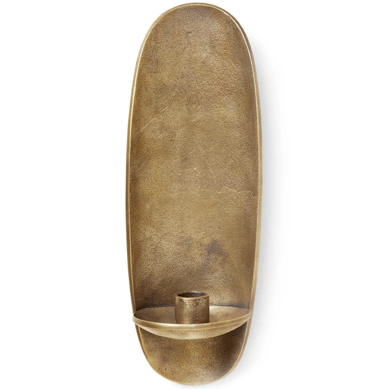 Agapé Wall Candleholder, Brass