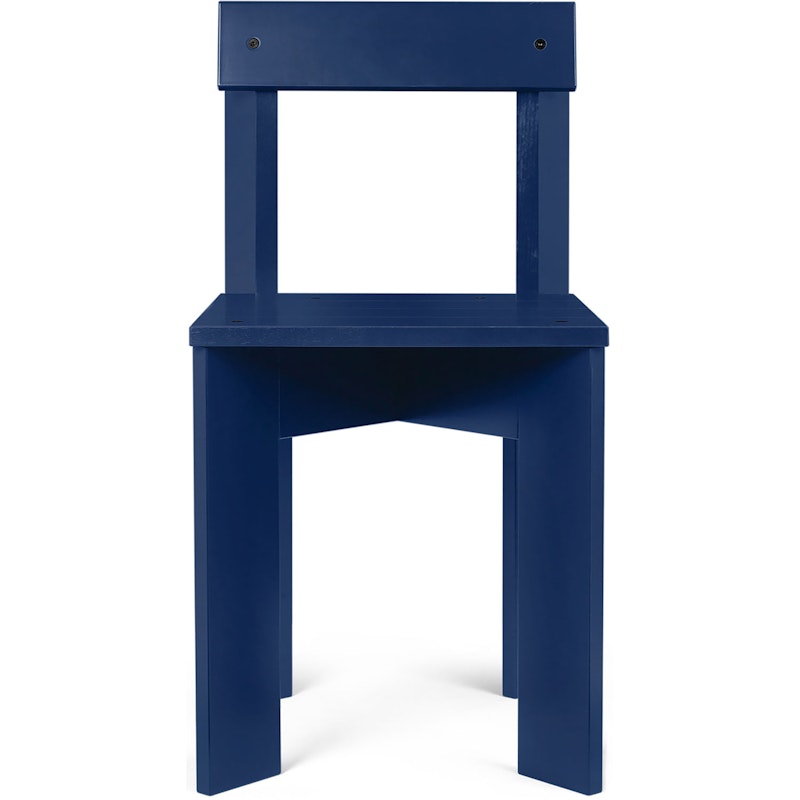 Ark Dining Chair Lacquered Beech, Blue