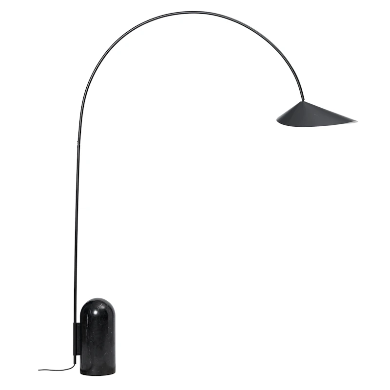 Arum Floor Lamp Arched, Black