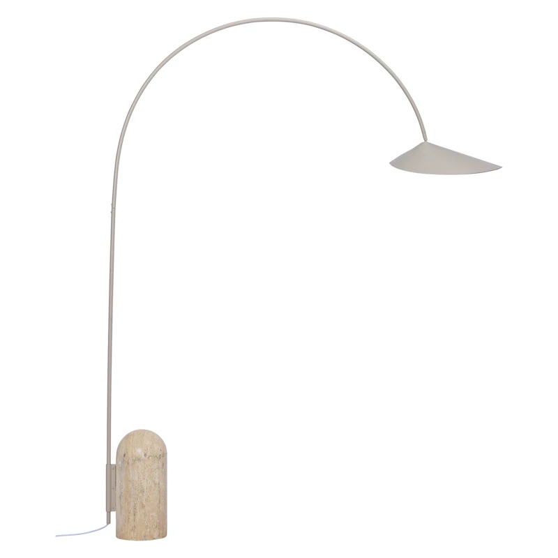 Arum Floor Lamp Arched, Cashmere