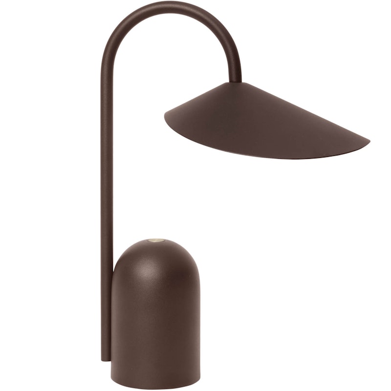 Arum Portable Table Lamp 30 cm, Dark Chocolate