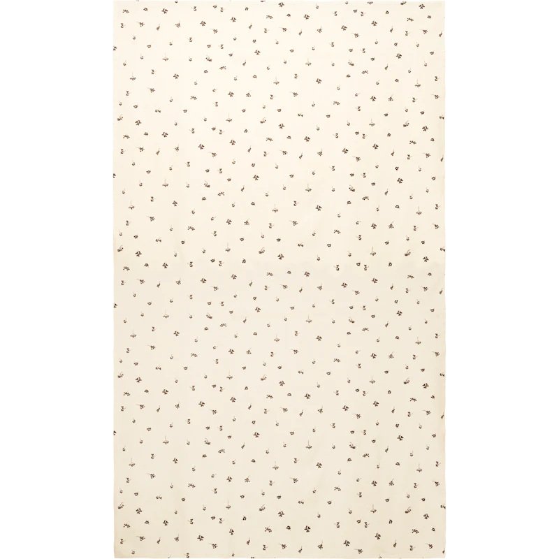 Baies Tablecloth 150x240 cm, Natural / Dark Chocolate