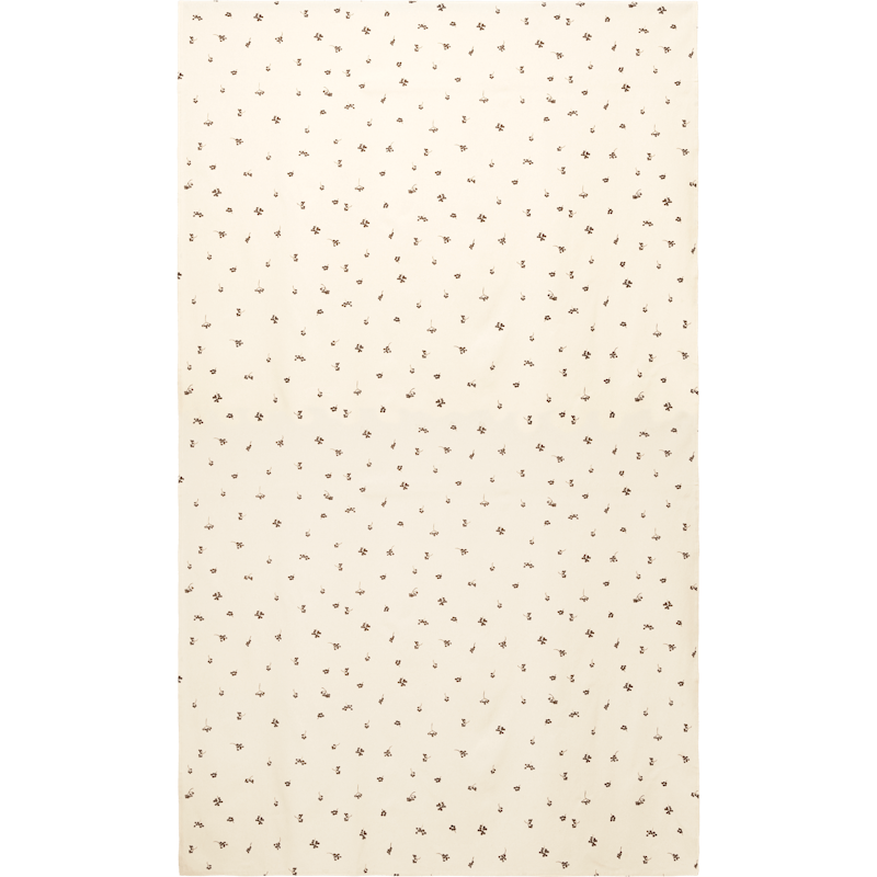 Baies Tablecloth 150x240 cm, Natural / Dark Chocolate