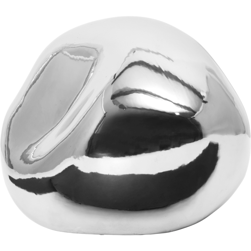Bellure Decorative Item Round, Silver