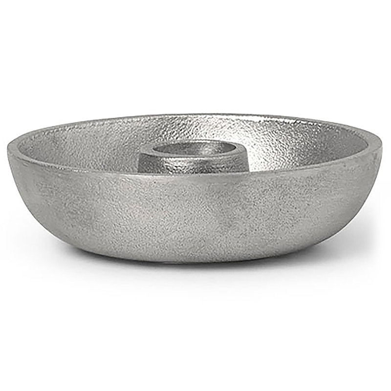 Bowl Single Candlestick Ø10 cm, Aluminium