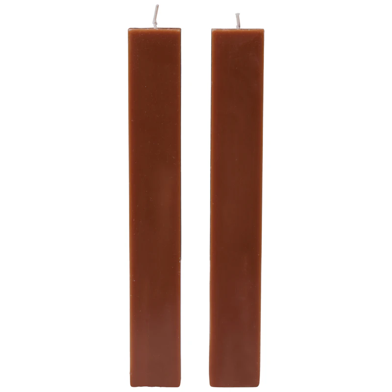 Burren Pillar Candles Bronze 2-pack