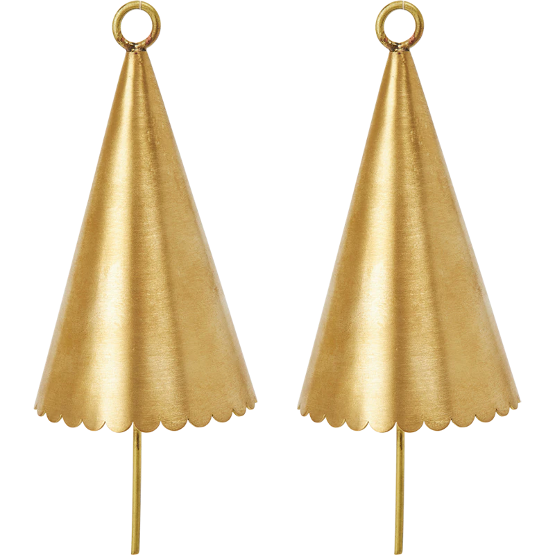 Cone Bell 2-pack, Brass