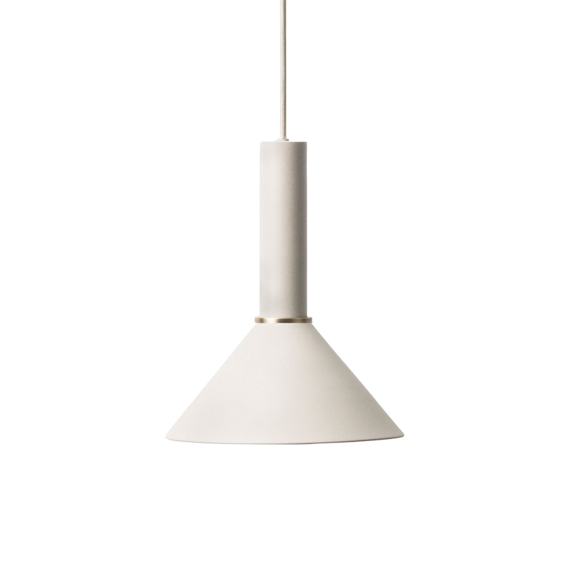 Cone Pendant light High, Light Grey/Light Grey
