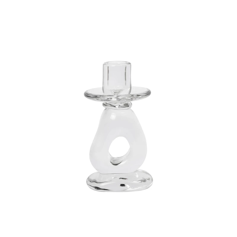 Damo Candle Holder, Clear