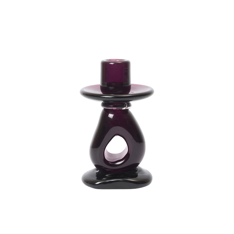 Damo Candle Holder, Dark Grape