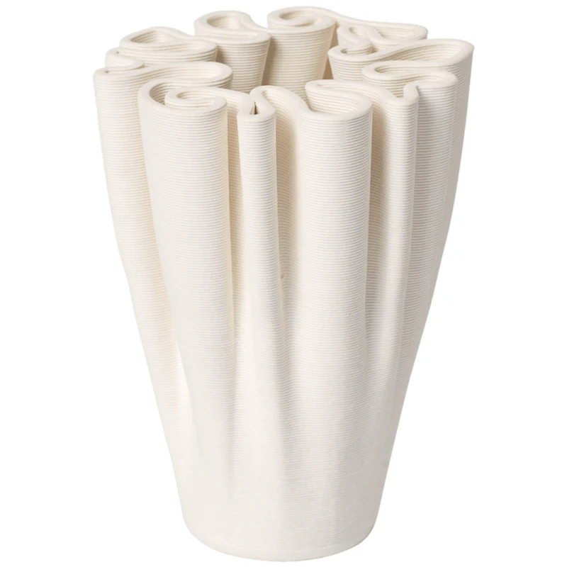 Dedali Vase H11 cm, Off-white