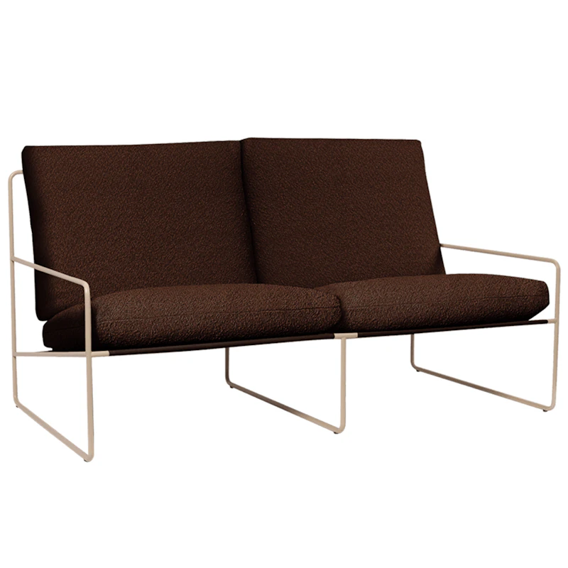 Desert 2-Seater Sofa, Chestnut / Cashmere