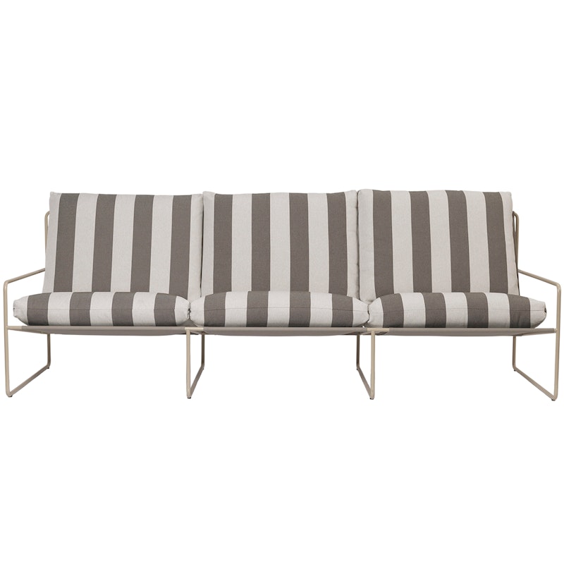 Desert 3-Seater Sofa, Cashmere / Stripe