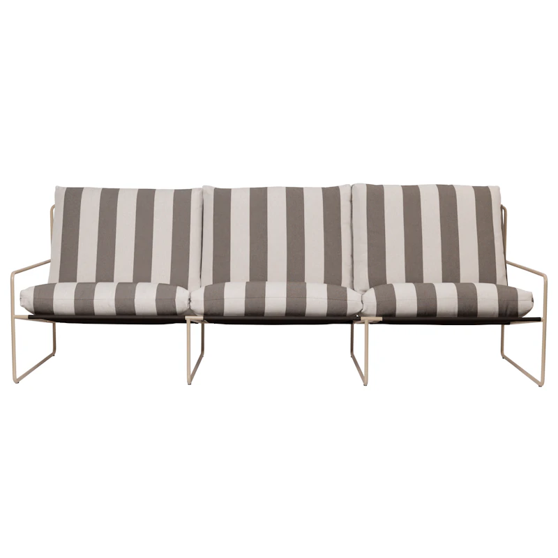 Desert 3-Seater Sofa, Cashmere / Stripe