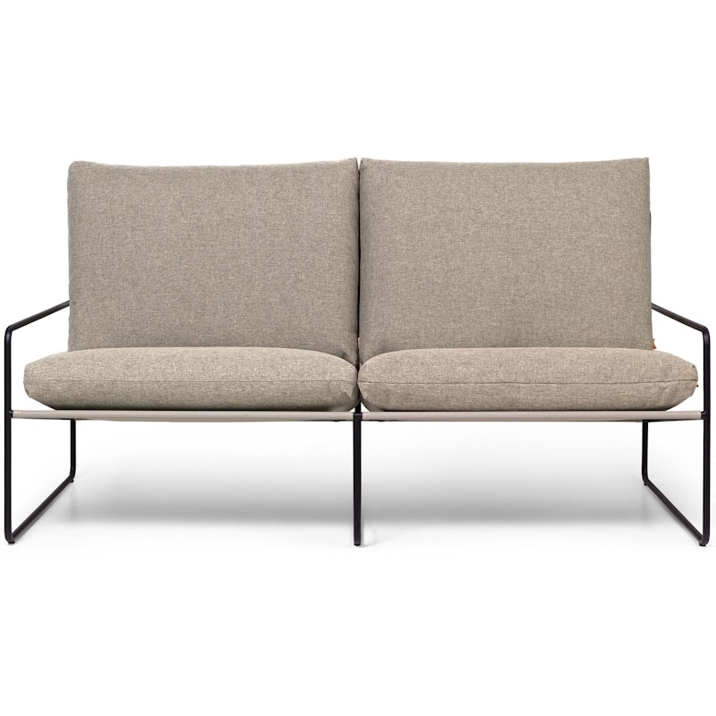 Desert Dolce Sofa Dark Sand / Black, 2-Seater