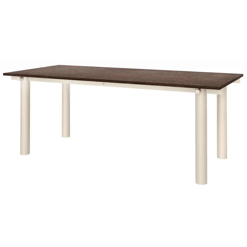 Atura Dining Table 90x200 cm, Light Cashmere / Dark Stained Oak