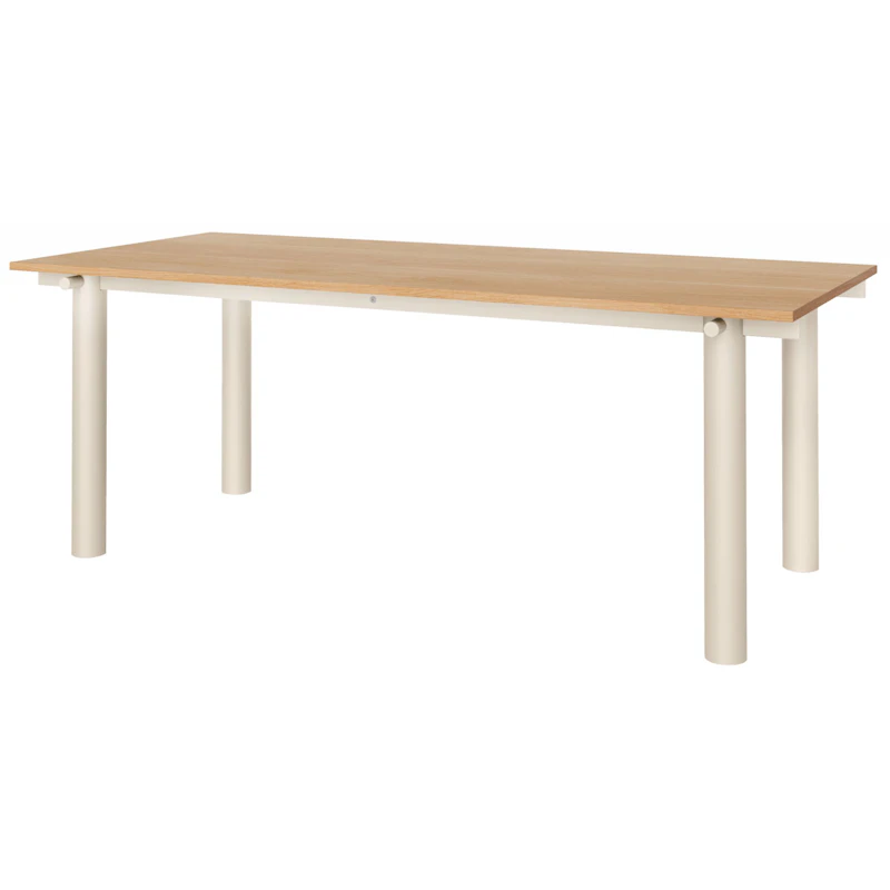 Atura Dining Table 90x200 cm, Light Cashmere / Oak Veneer
